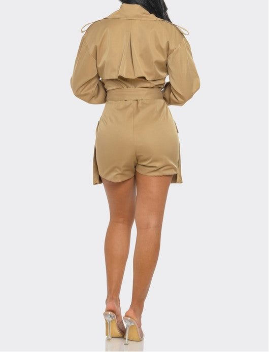 Sophisticated Utility Romper
