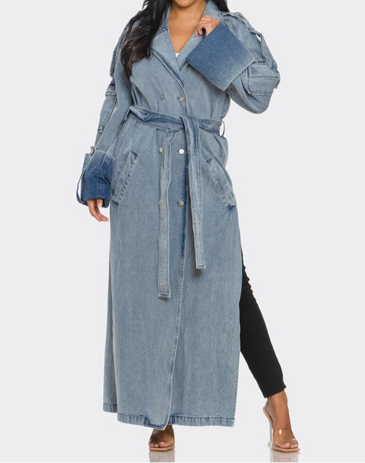 Denim Trench Coat