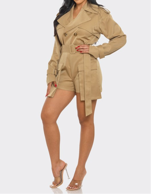 Sophisticated Utility Romper
