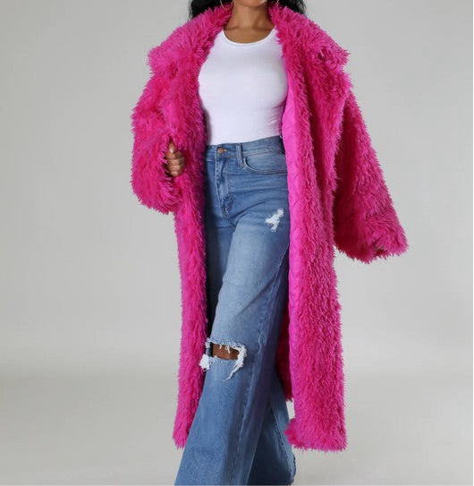 Pink Fur Winter Jacket