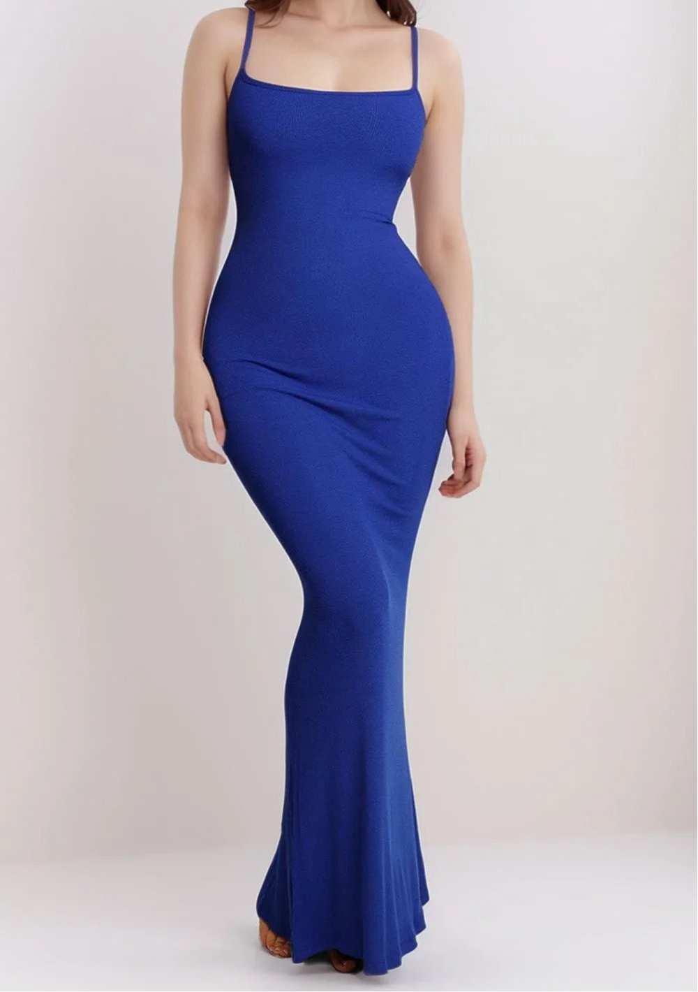 “Sculpture” Built-In Shapewear Sleeveless Maxi Dress