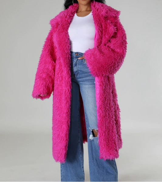 Pink Fur Winter Jacket