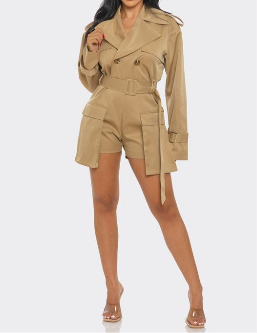 Sophisticated Utility Romper