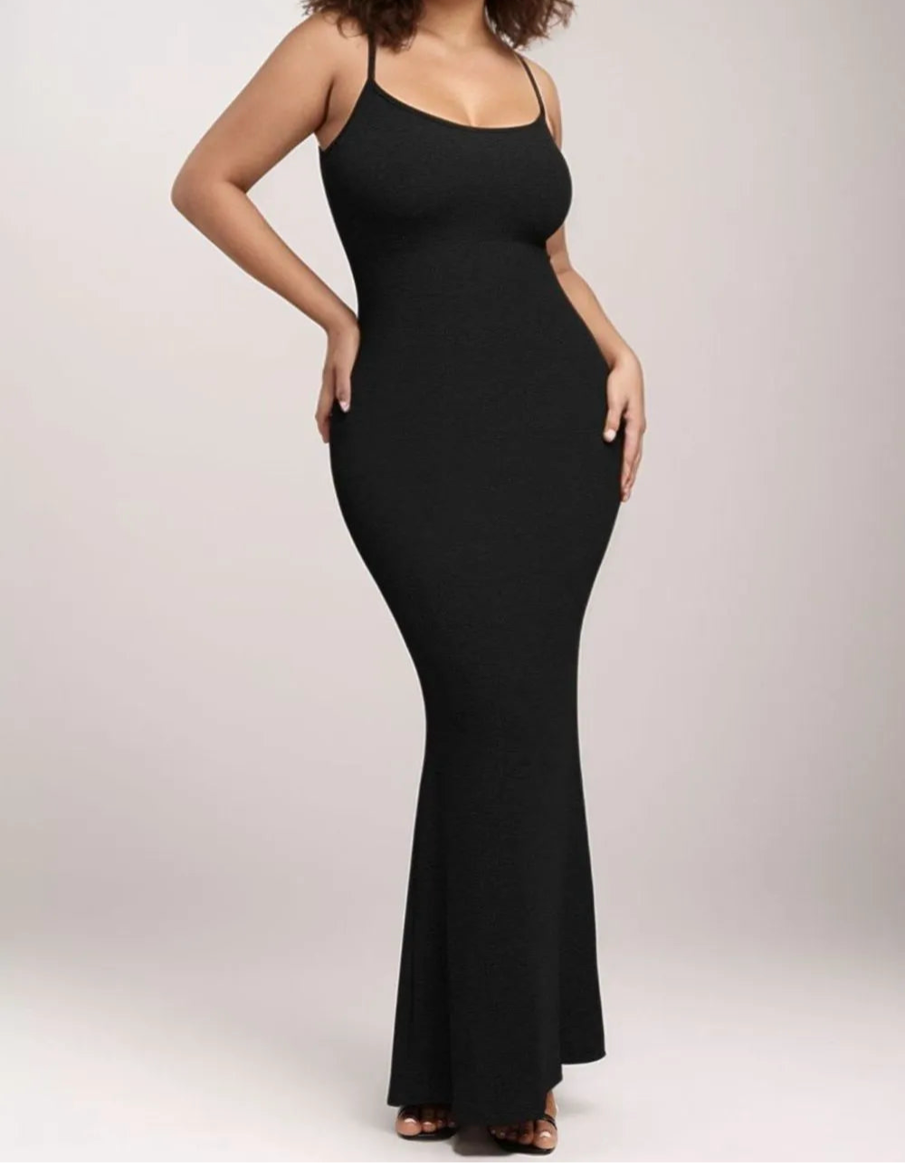“Sculpture” Built-In Shapewear Sleeveless Maxi Dress