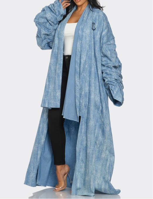 Maxi Denim Duster Coat