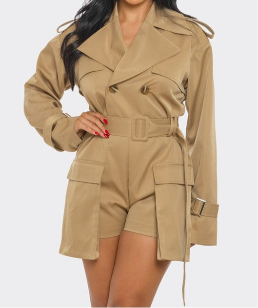 Sophisticated Utility Romper