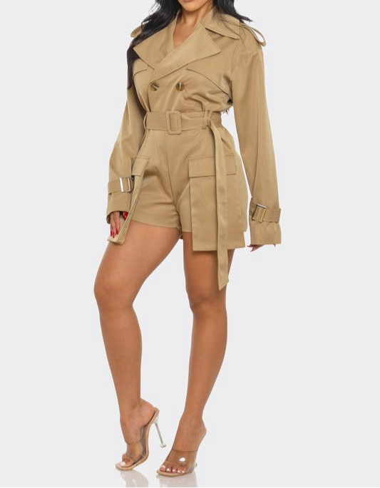 Sophisticated Utility Romper