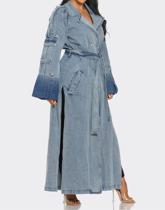 Denim Trench Coat