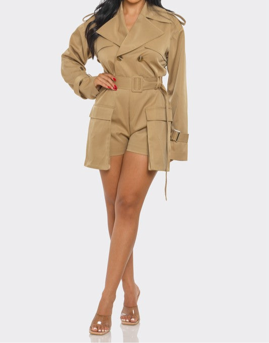 Sophisticated Utility Romper