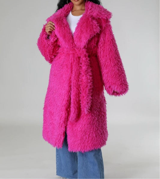 Pink Fur Winter Jacket